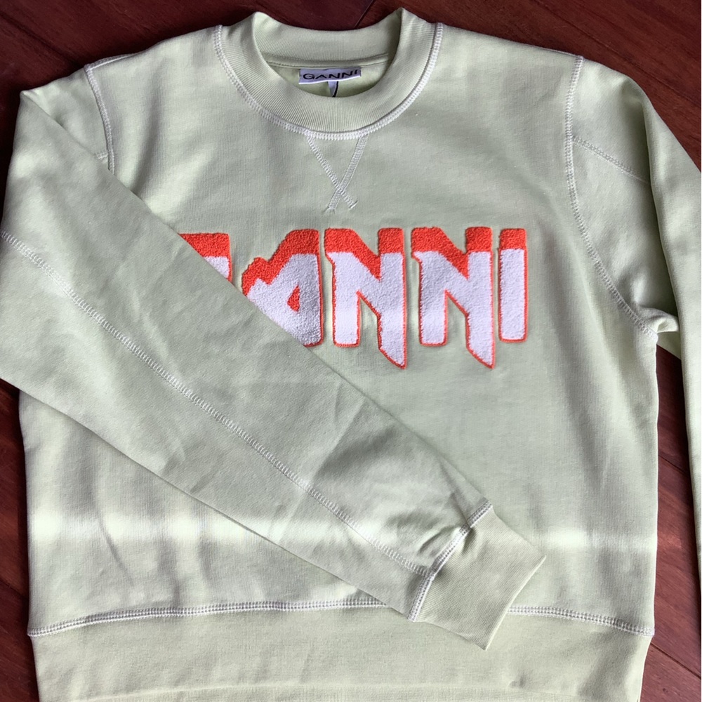 GANNI Organic Cotton Logo Sweatshirt - Picture 7 of 7